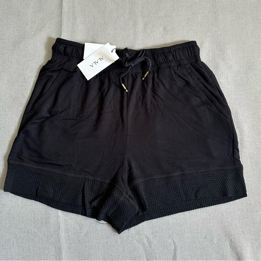 ALALA Heron Active Mesh Detailing Black Shorts New - Picture 3 of 8